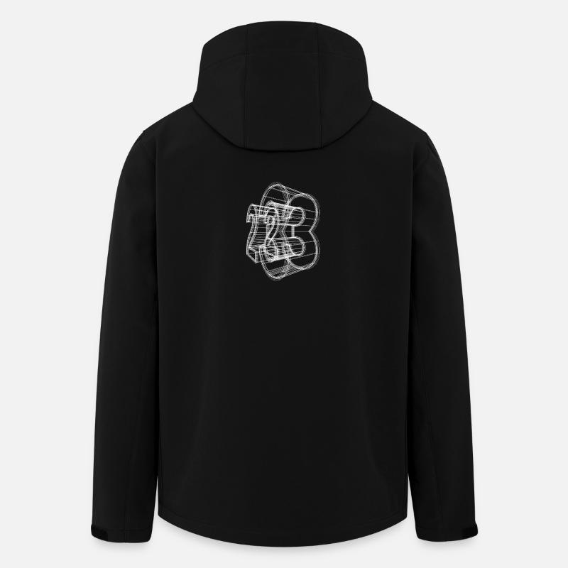 23 cadre 3D - Veste softshell homme en polyester recyclé Stanley/Stella - noir