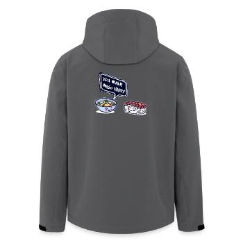 Sushi Miso Suppe Lieblingsessen Essen Mahlzeit - Recycelte Männer Softshell-Jacke von Stanley/Stella - Anthrazit - Hinten - AI Model Male 185 light (185cm)