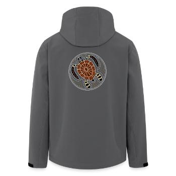 turtle - Recycelte Männer Softshell-Jacke von Stanley/Stella - Anthrazit - Hinten - AI Model Male 185 light (185cm)