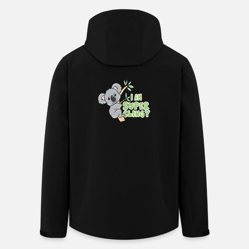 Koala - Recycelte Männer Softshell-Jacke von Stanley/Stella - Schwarz