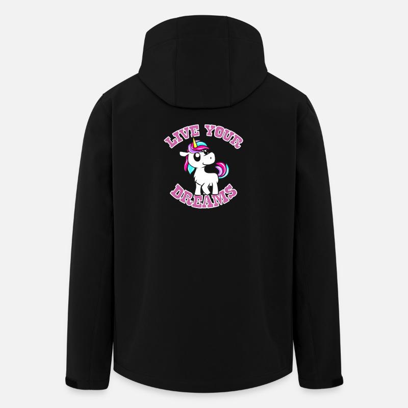 unicorn - Men’s Recycled Softshell Jacket by Stanley/Stella - black