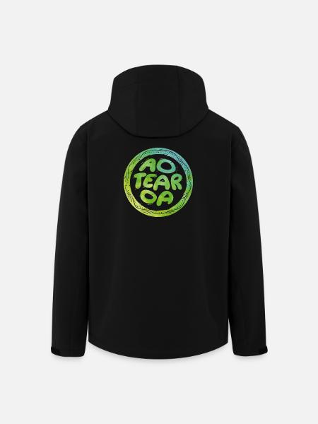 Lettering Aotearoa - Veste softshell homme en polyester recyclé Stanley/Stella - noir
