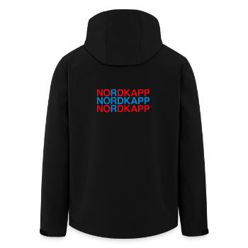 NORDKAPP Norwegen - Norway - Norwegian Flag - Recycelte Männer Softshell-Jacke von Stanley/Stella - Schwarz - Hinten - AI Model Male 185 light (185cm)
