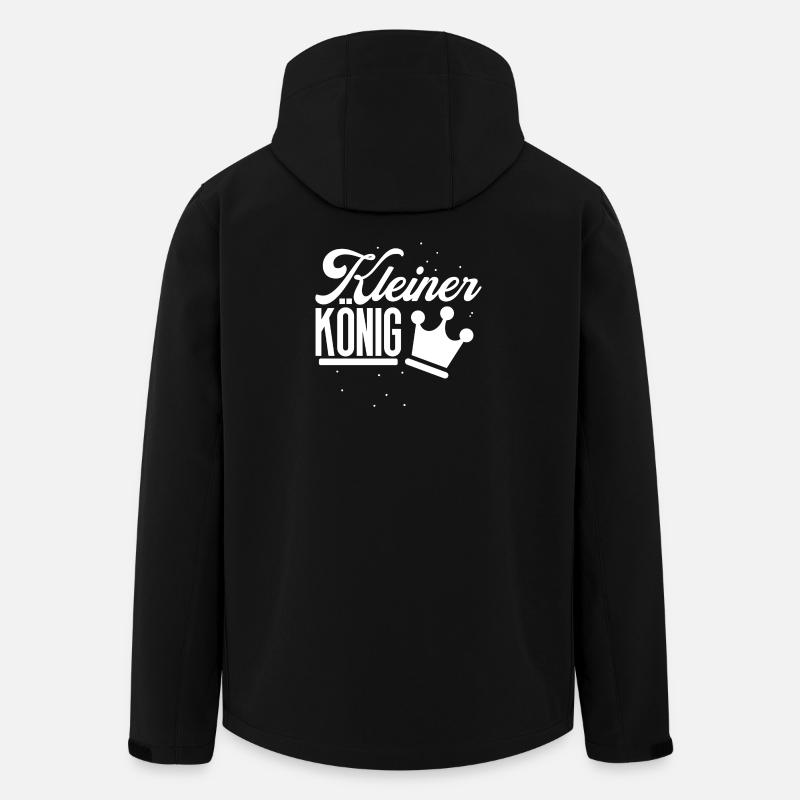 Petit roi enfants bébé Design - Veste softshell homme en polyester recyclé Stanley/Stella - noir