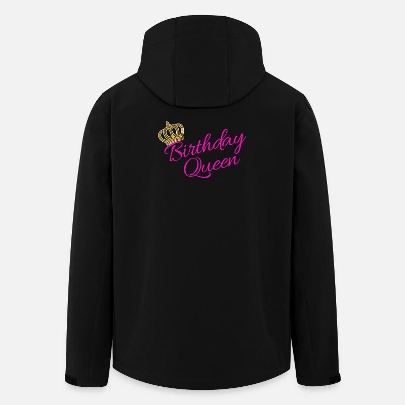 Birthday Queen Partnerlook Statement Cool - Veste softshell homme en polyester recyclé Stanley/Stella - noir