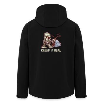 Mummies - R.I.P. - Mumie Creep It Real - Recycelte Männer Softshell-Jacke von Stanley/Stella - Schwarz - Hinten - AI Model Male 185 light (185cm)