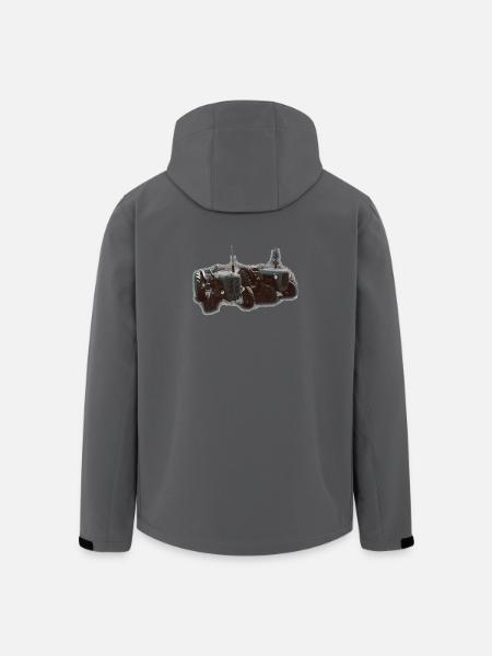 Traktorenduo im Feld - Recycelte Männer Softshell-Jacke von Stanley/Stella - Schwarz