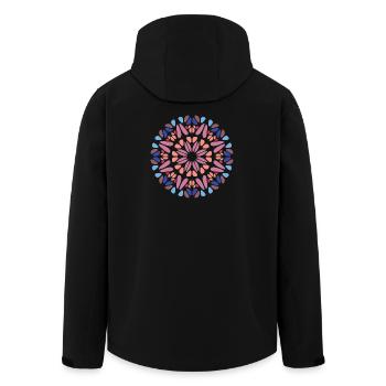 Mandala - Veste softshell homme en polyester recyclé Stanley/Stella - noir - Dos - AI Model Male 185 light (185cm)