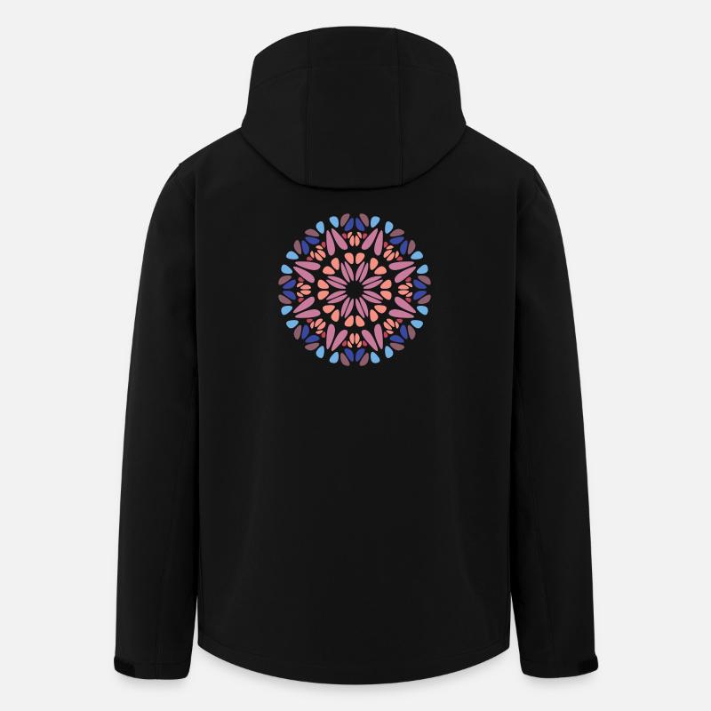 Mandala - Veste softshell homme en polyester recyclé Stanley/Stella - noir