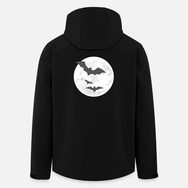 Nachtflug der Fledermäuse - Recycelte Männer Softshell-Jacke von Stanley/Stella - Schwarz
