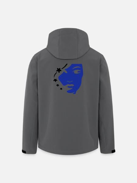 Mädchengesicht Gesicht Frauengesicht - Recycelte Männer Softshell-Jacke von Stanley/Stella - Schwarz
