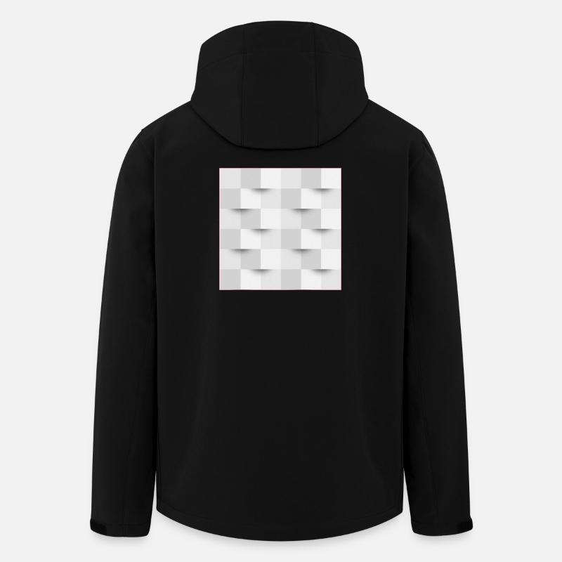 optical illusion - poster - Men’s Recycled Softshell Jacket by Stanley/Stella - black