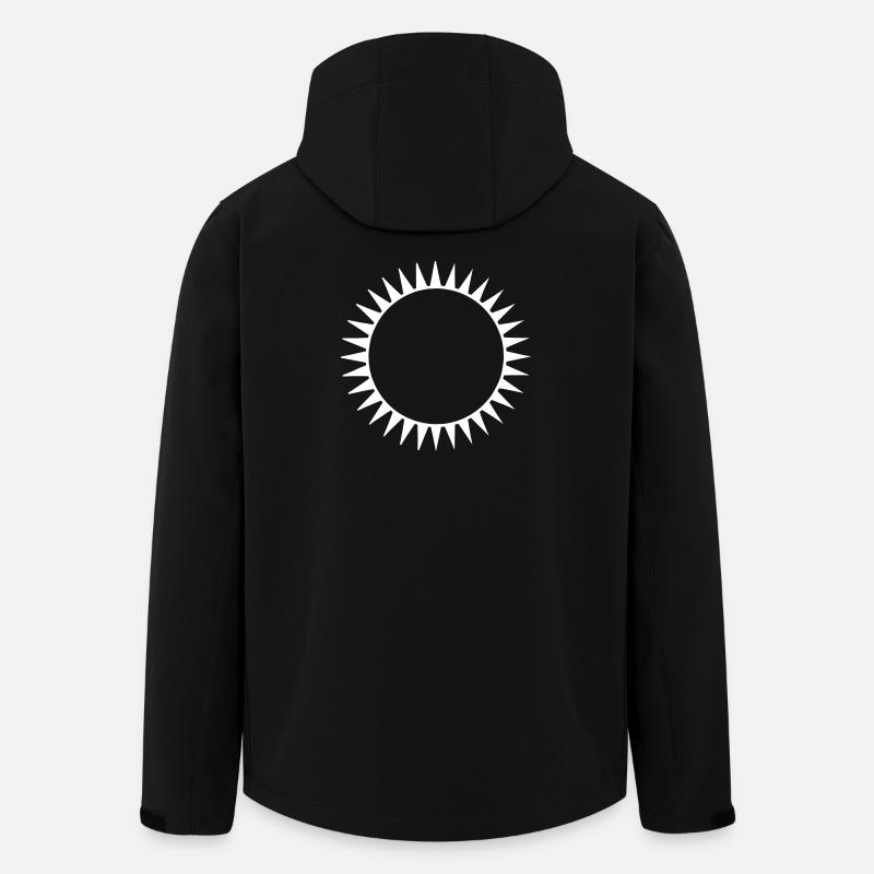 Die schwarze Sonne - Recycelte Männer Softshell-Jacke von Stanley/Stella - Schwarz