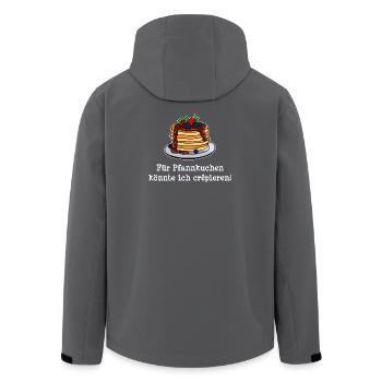 Pfannkuchen Crepes Palatschinken Lustig Sprüche - Recycelte Männer Softshell-Jacke von Stanley/Stella - Anthrazit - Hinten - AI Model Male 185 light (185cm)