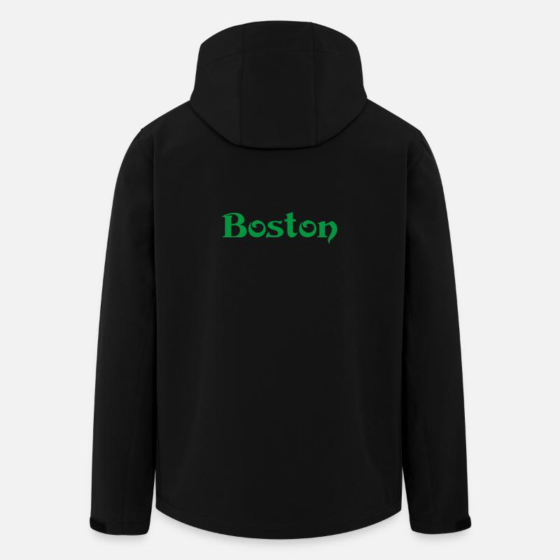 BOSTON Massachusetts - Men’s Recycled Softshell Jacket by Stanley/Stella - black