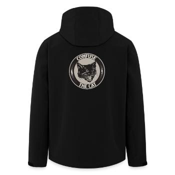 Confuse the cat - Men’s Recycled Softshell Jacket by Stanley/Stella - black - Back - AI Model Male 185 light (185cm)