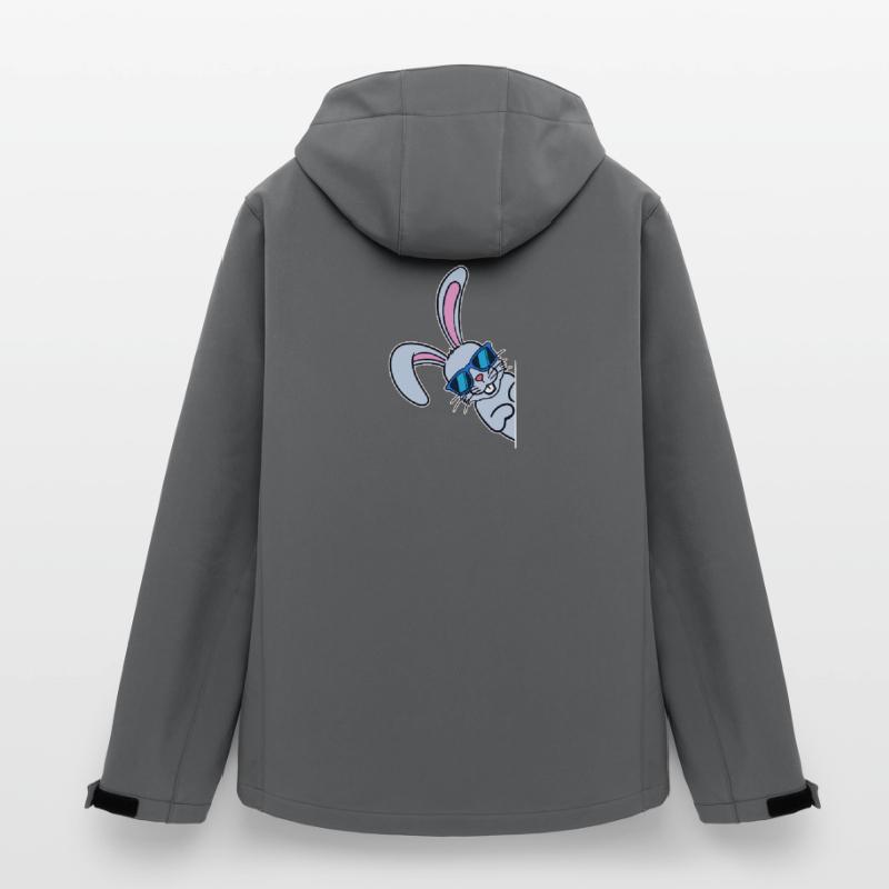 Cool Easter Bunny Easter Bunny Happy Easter Men’s Recycled Softshell Jacket by Stanley/Stella
