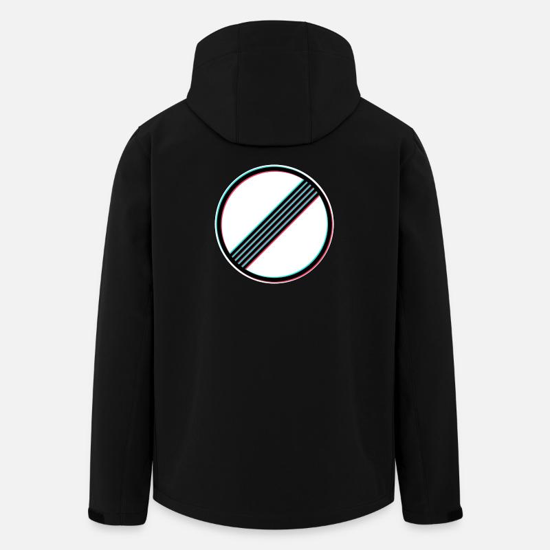 Unbegrenzt Glitch - Recycelte Männer Softshell-Jacke von Stanley/Stella - Schwarz