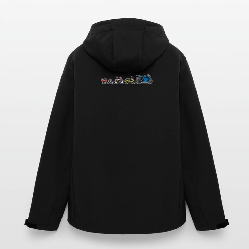 Evolution du développement de la moto Biker Evolution Veste softshell homme en polyester recyclé Stanley/Stella