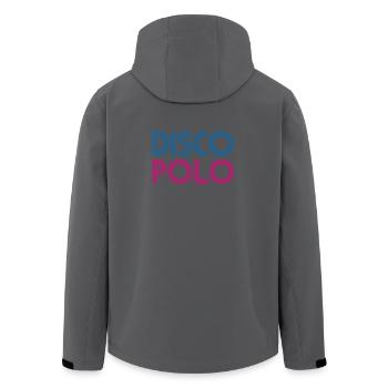 DISCO POLO Polska Polen Poland - Recycelte Männer Softshell-Jacke von Stanley/Stella - Schwarz - Hinten - AI Model Male 185 light (185cm)