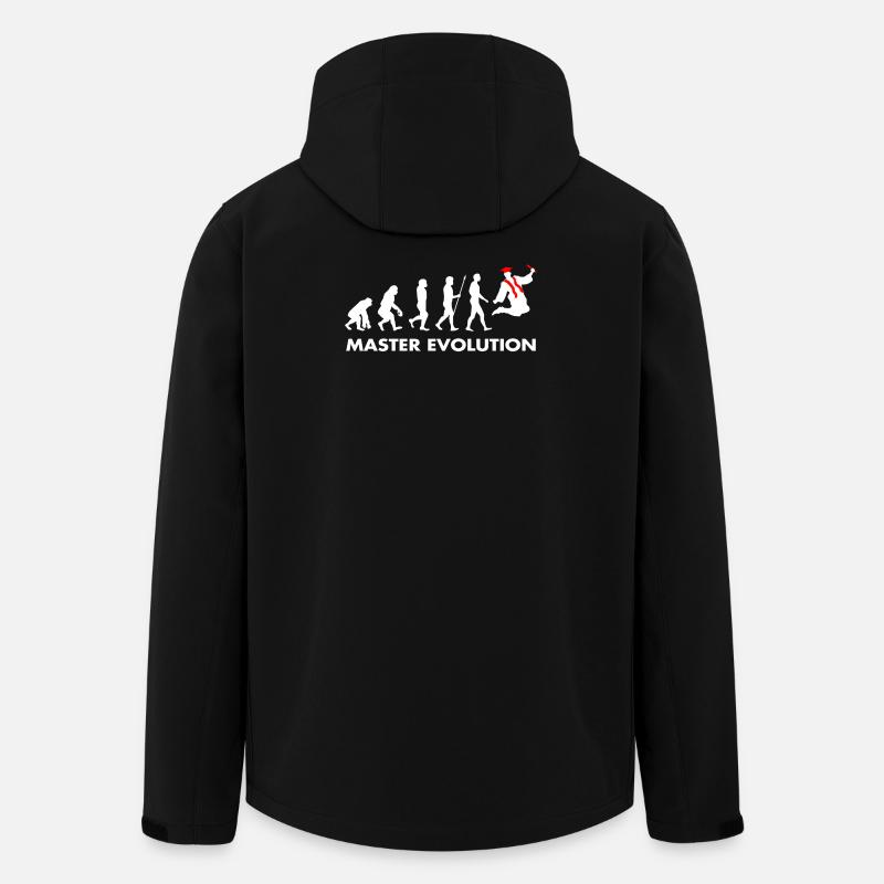 Master Evolution Entwicklung Schulabschluss Diplom - Recycelte Männer Softshell-Jacke von Stanley/Stella - Schwarz