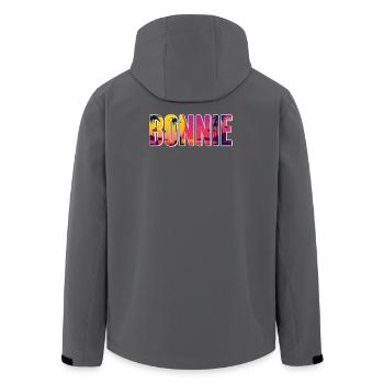 Partner look | Bonnie Clyde relationship darling couple - Men’s Recycled Softshell Jacket by Stanley/Stella - anthracite - Back - AI Model Male 185 light (185cm)