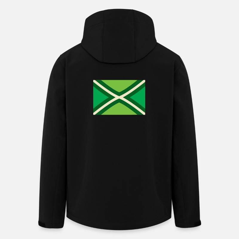 Drapeau de l’Achterhoek - Veste softshell homme en polyester recyclé Stanley/Stella - noir