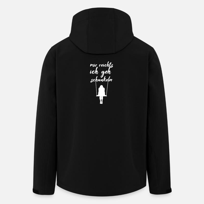 Mir reichts ich geh schaukeln - Recycelte Männer Softshell-Jacke von Stanley/Stella - Schwarz