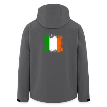 Irland - Irland - Recycelte Männer Softshell-Jacke von Stanley/Stella - Anthrazit - Hinten - AI Model Male 185 light (185cm)