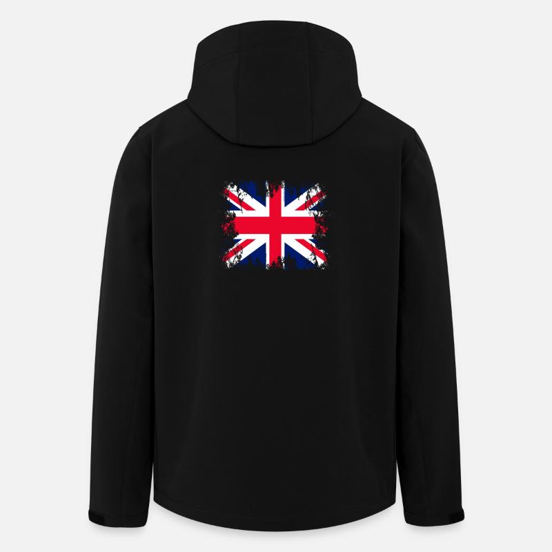England England - Recycelte Männer Softshell-Jacke von Stanley/Stella - Schwarz