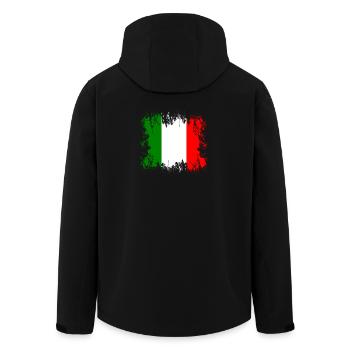 Italie - Europe - Veste softshell homme en polyester recyclé Stanley/Stella - noir - Dos - AI Model Male 185 light (185cm)
