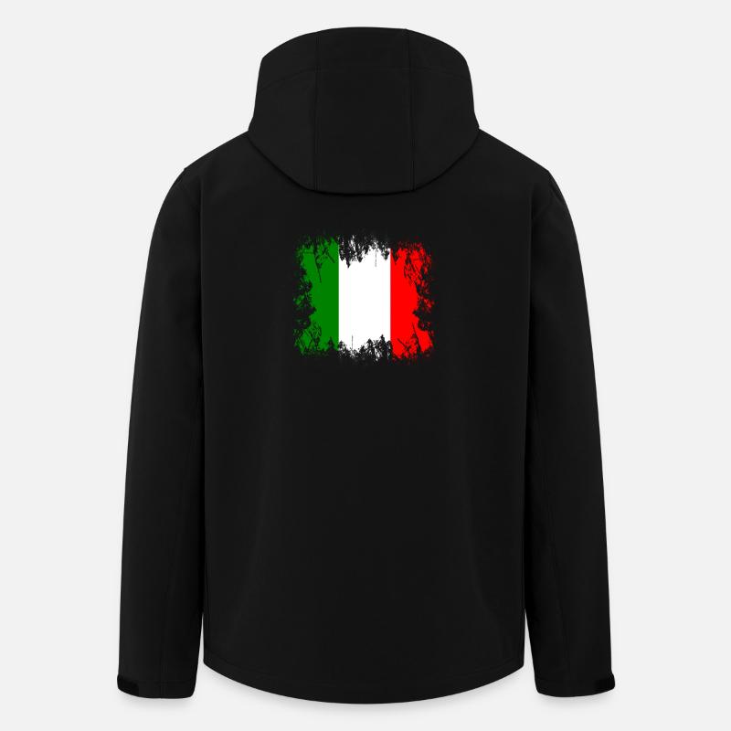 Italy - Europe - Men’s Recycled Softshell Jacket by Stanley/Stella - black
