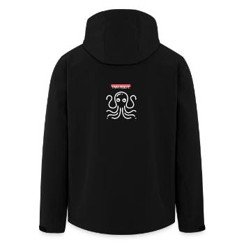 Design Oktopus Papa Poulpe Original - Recycelte Männer Softshell-Jacke von Stanley/Stella - Schwarz - Hinten - AI Model Male 185 light (185cm)