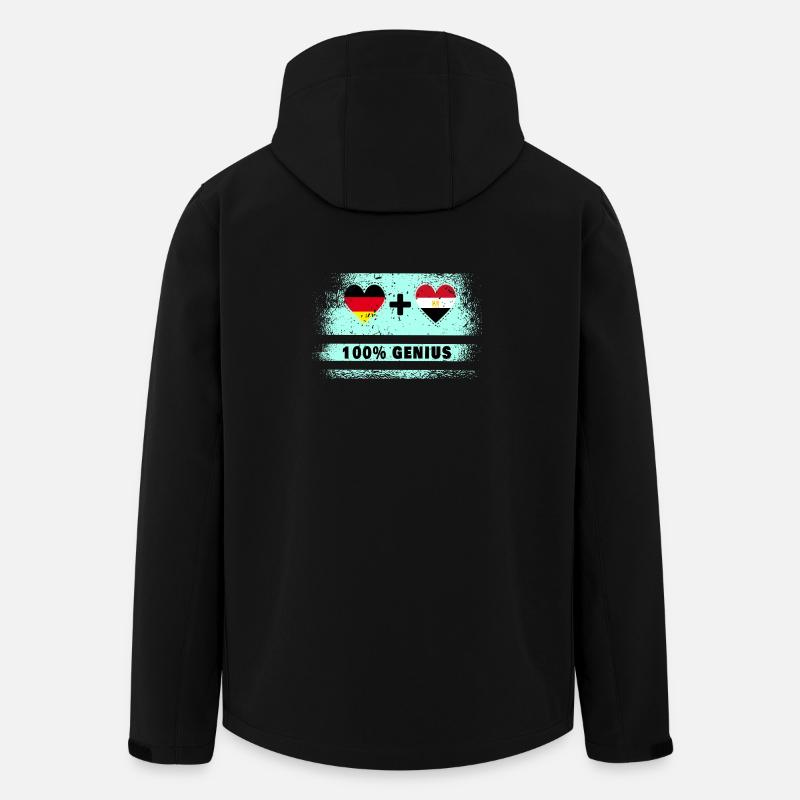 Deutschland und Ägypten 100% Genial / Geschenk - Recycelte Männer Softshell-Jacke von Stanley/Stella - Schwarz