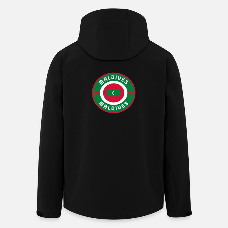 Malediven Kreis / Geschenkidee - Recycelte Männer Softshell-Jacke von Stanley/Stella - Schwarz