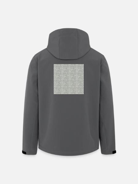 Gemusterter Granitstein in Grautönen - Men’s Recycled Softshell Jacket by Stanley/Stella - black