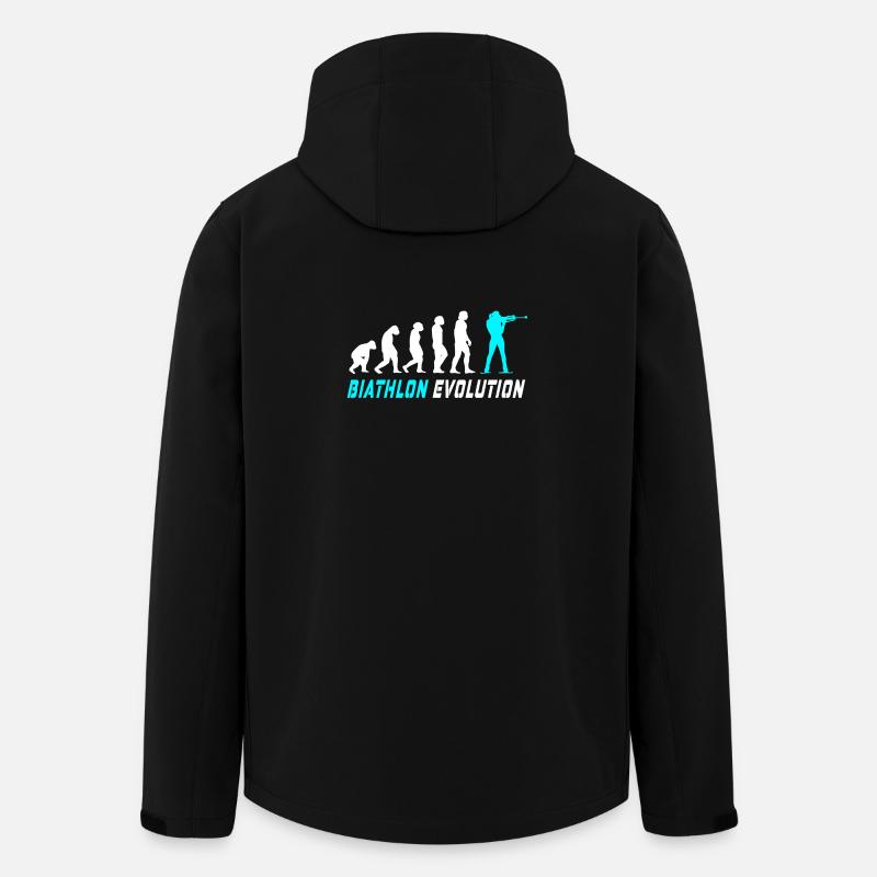 Evolution biathlon design / gift idea - Men’s Recycled Softshell Jacket by Stanley/Stella - black