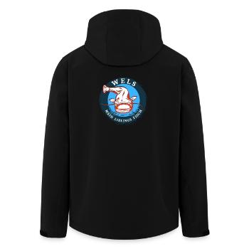 Fishing Catfish my favorite fish - Men’s Recycled Softshell Jacket by Stanley/Stella - black - Back - AI Model Male 185 light (185cm)