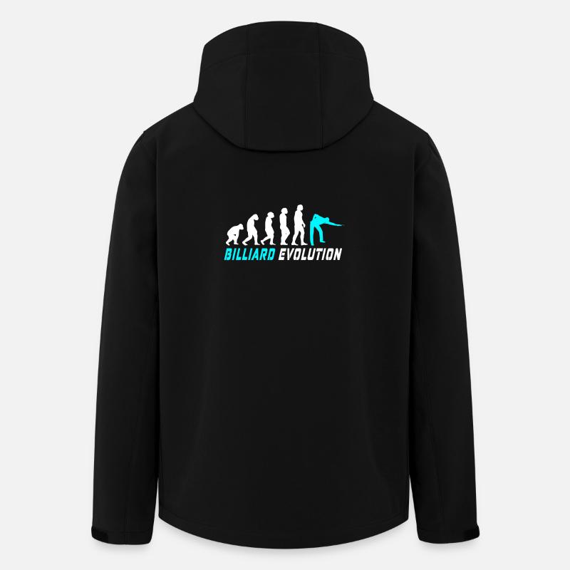 Billard Evolution Design / Geschenkidee - Recycelte Männer Softshell-Jacke von Stanley/Stella - Schwarz