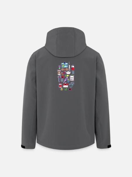 Infirmière soignante infirmière soignante - Veste softshell homme en polyester recyclé Stanley/Stella - noir