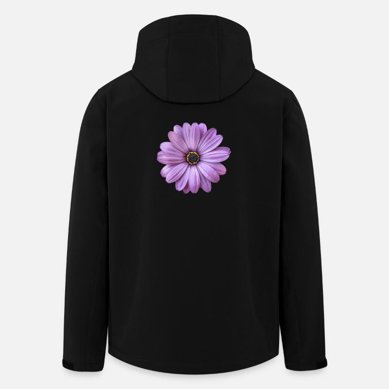 Flower - Men’s Recycled Softshell Jacket by Stanley/Stella - black