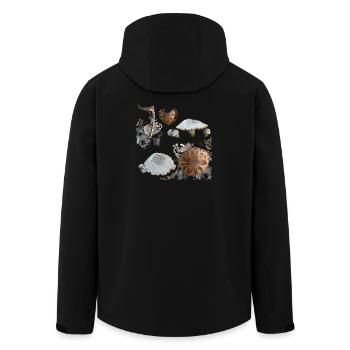 Mycètes - Veste softshell homme en polyester recyclé Stanley/Stella - noir - Dos - AI Model Male 185 light (185cm)