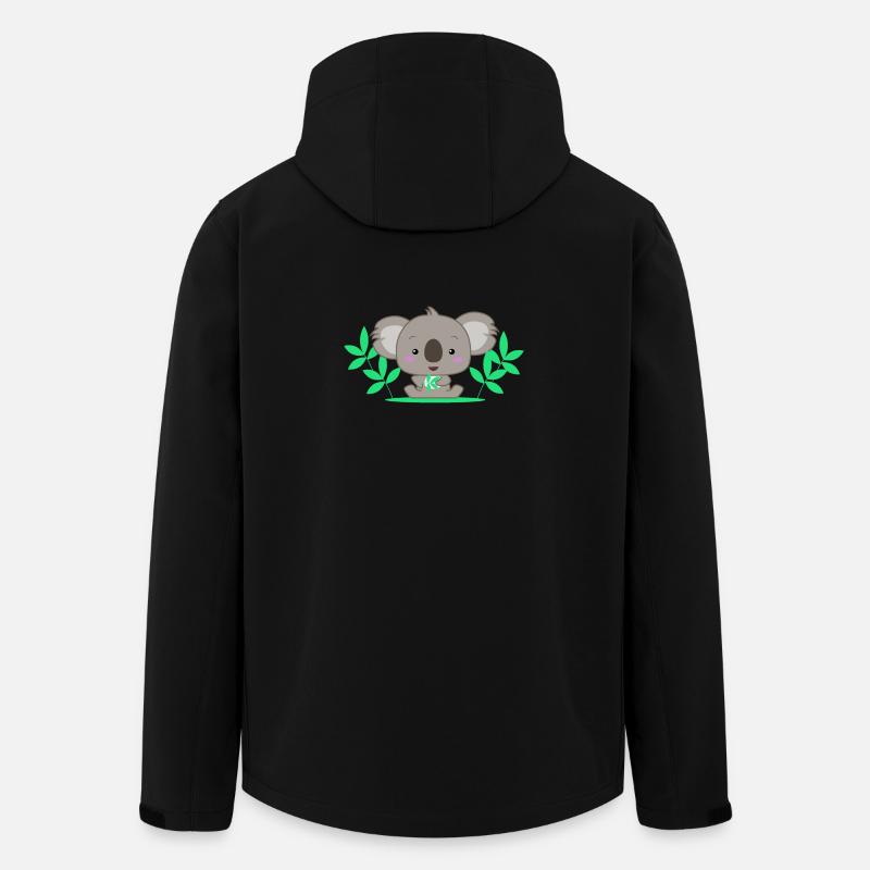 Niedlicher Koala Baby - Recycelte Männer Softshell-Jacke von Stanley/Stella - Schwarz