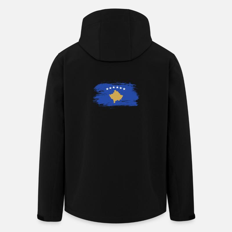 Kosovo Flaggen Design / Geschenkidee - Recycelte Männer Softshell-Jacke von Stanley/Stella - Schwarz