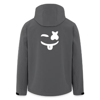 Marshmello - Recycelte Männer Softshell-Jacke von Stanley/Stella - Anthrazit - Hinten - AI Model Male 185 light (185cm)