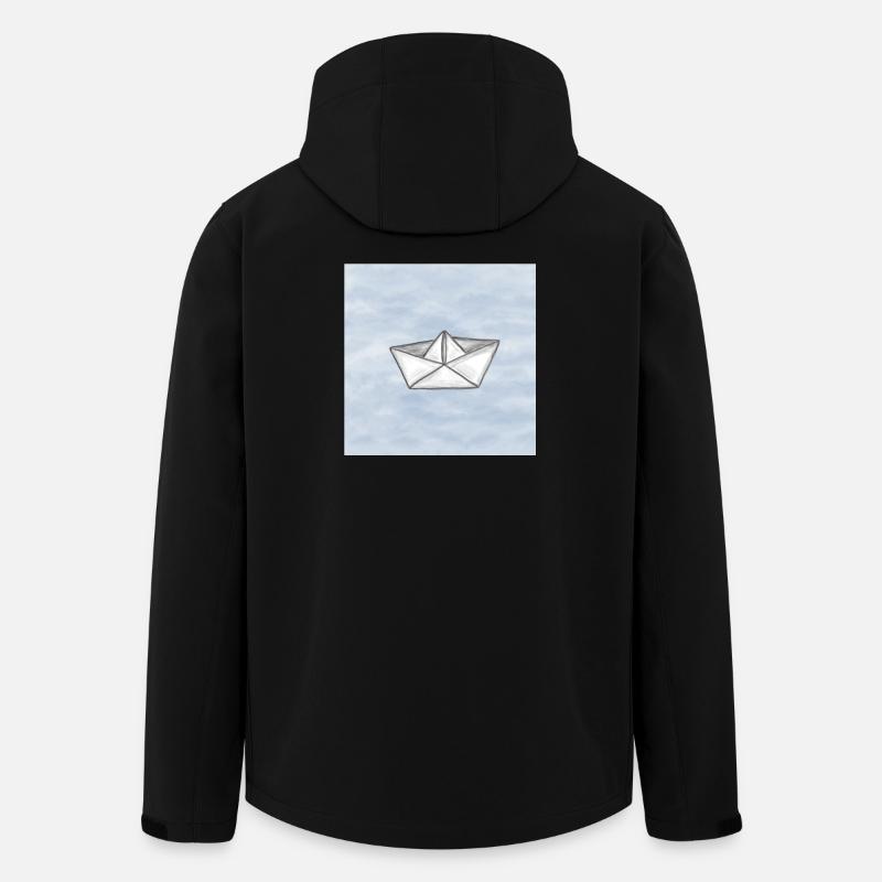 Papierschiff - Recycelte Männer Softshell-Jacke von Stanley/Stella - Schwarz