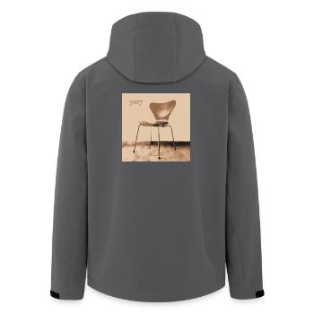 3107 No7 chaise Arne Jacobsen Fritz Hansen - Veste softshell homme en polyester recyclé Stanley/Stella - charbon - Dos - AI Model Male 185 light (185cm)