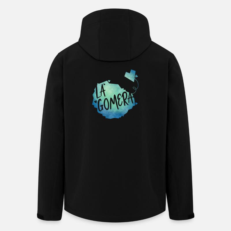 La Gomera - Recycelte Männer Softshell-Jacke von Stanley/Stella - Schwarz