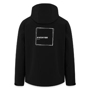 Be Water My Friend Minimalistische Zen-Kampfkünste - Recycelte Männer Softshell-Jacke von Stanley/Stella - Schwarz - Hinten - AI Model Male 185 light (185cm)
