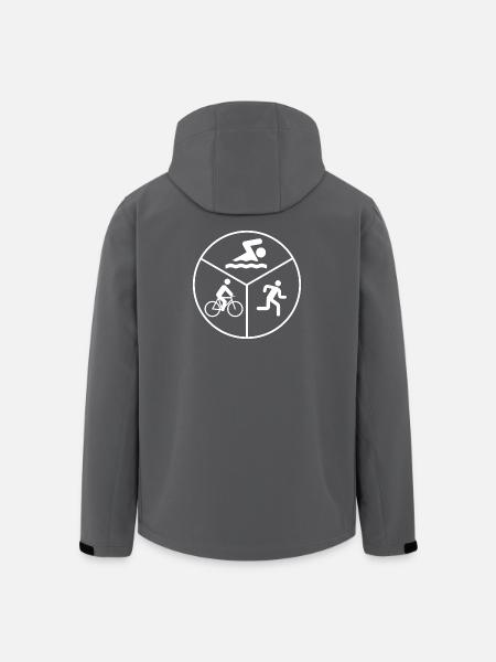 Triatlon svømning Cykling Running - Stanley/Stella herre softshelljakke i genanvendt polyester - sort